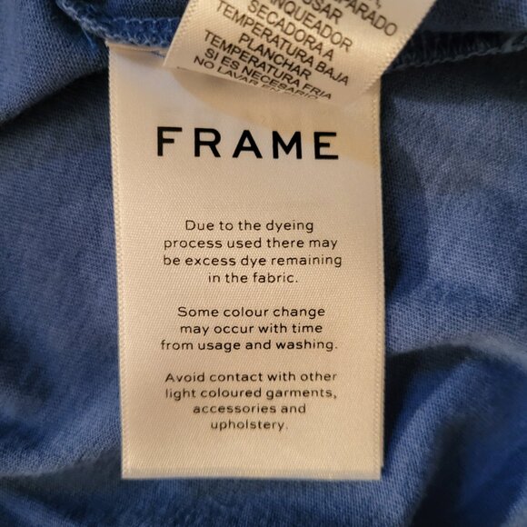 NWT Men's FRAME Pocket Tee, "Classic," Pool Blue, Medium Blue, Sz M - Picture 10 of 12
